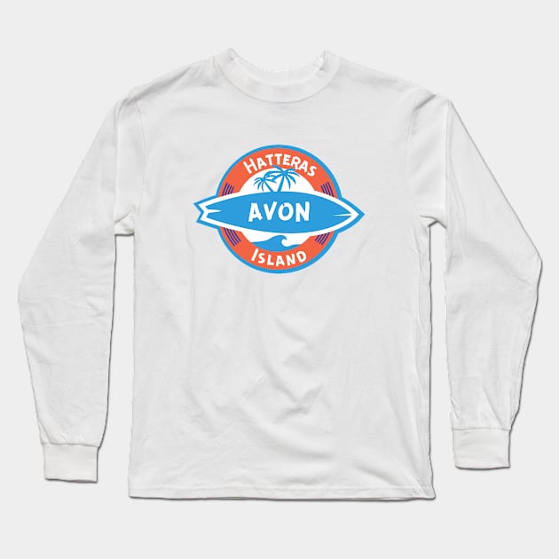 AVON NORTH CAROLINA Long Sleeve T-Shirt by Trent Tides